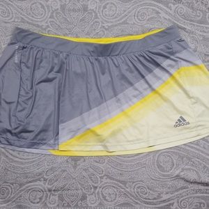 Adidas adiZero tennis skirt/skort - grey / yellow